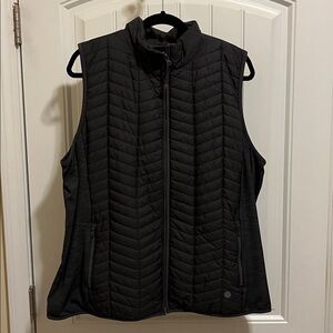 Talbots XL Charcoal Quilted Vest